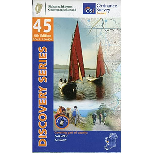 Irish Discovery Map 45, Galway - Central